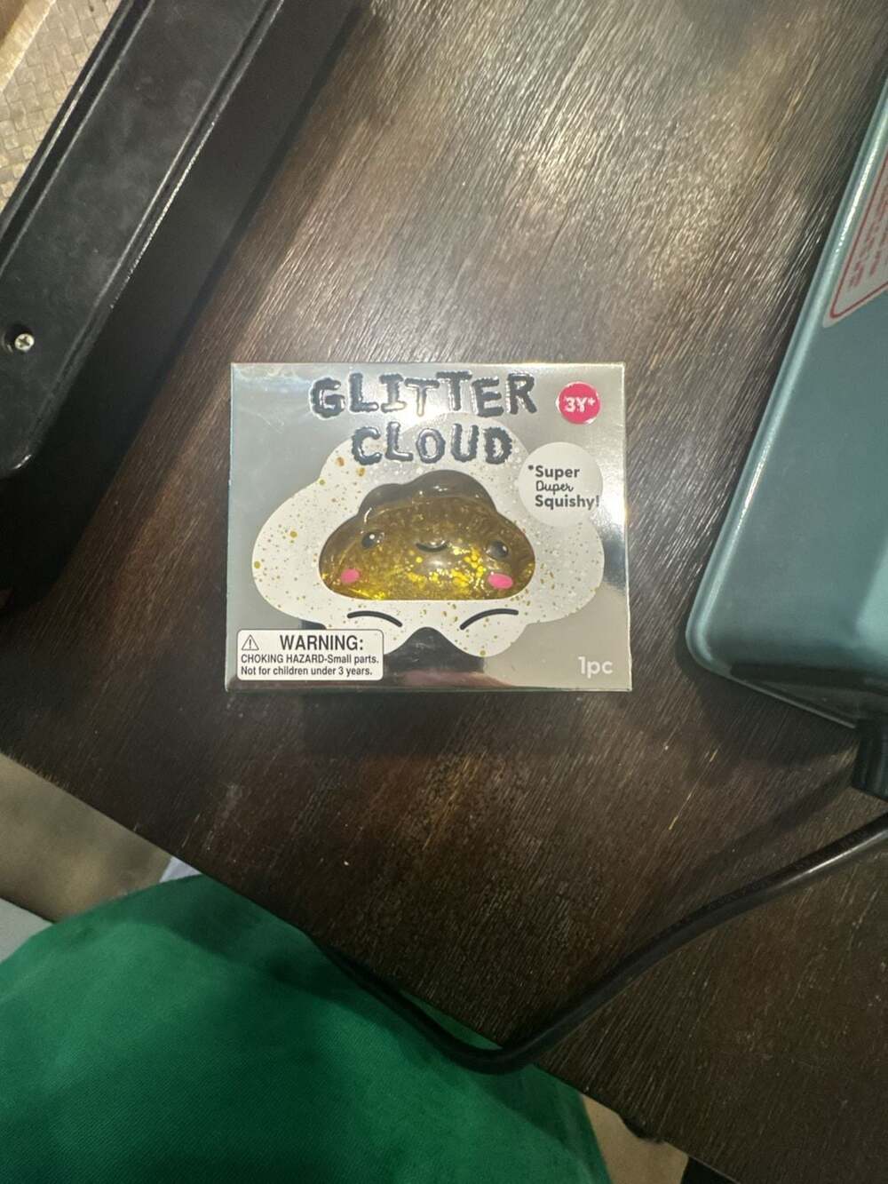 J'Adore Glitter Cloud Squishy Fidget Toy New